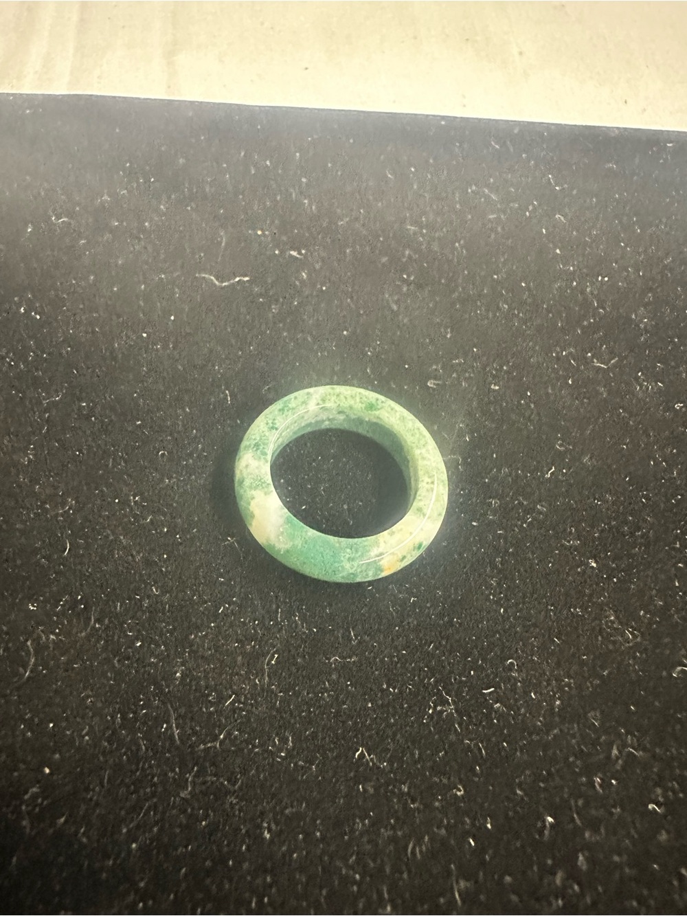Green Jade Stone Band Ring - Women Jewelry